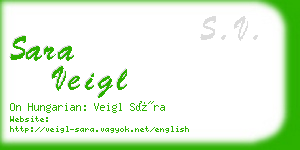 sara veigl business card